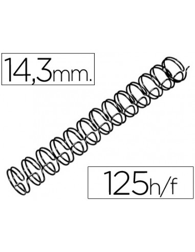 Espiral wire 31 14,3 mm n.9 negro...