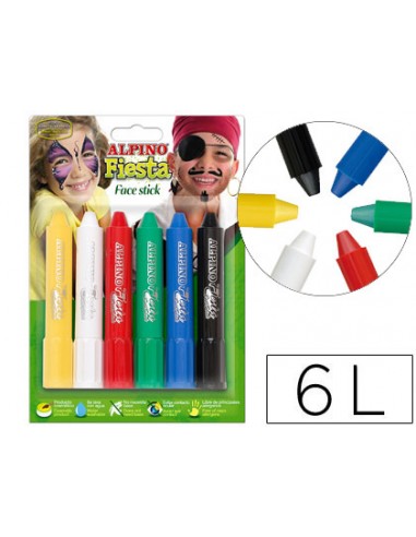 Barra maquillaje face stick 6 colores...