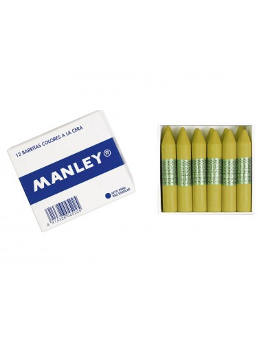 Lapices cera manley unicolor ocre...