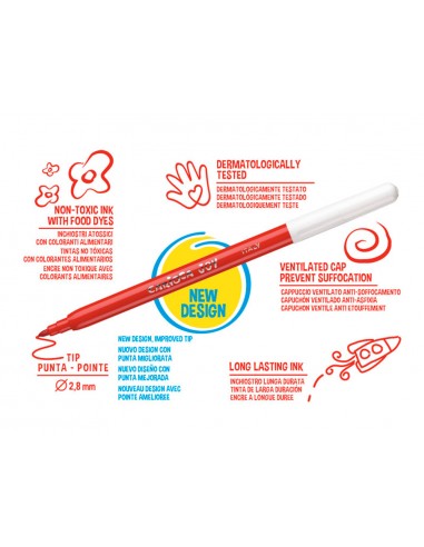 Rotulador carioca joy caja de 24...