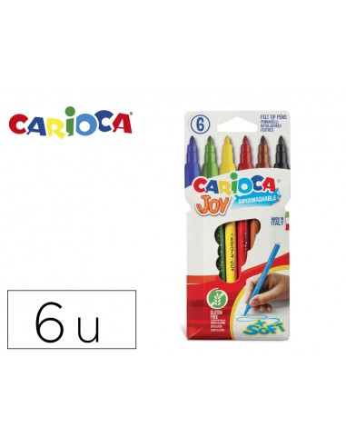 Rotulador carioca joy caja de 6...