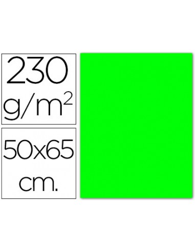 Cartulina fluorescente verde 50x65 cm...