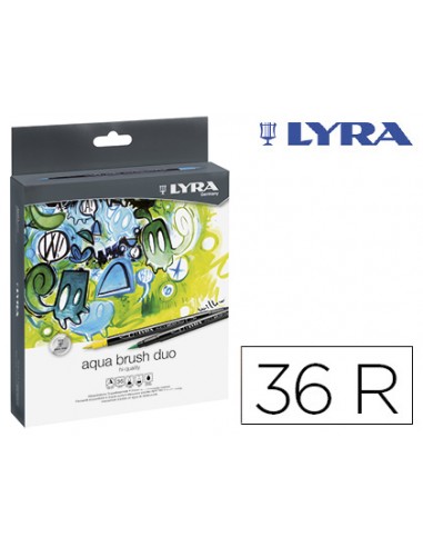 Rotulador lyra aqua brush duo caja de...
