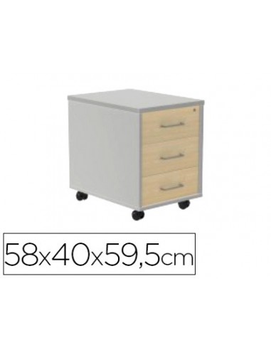 Cajonera rocada con tres cajones...