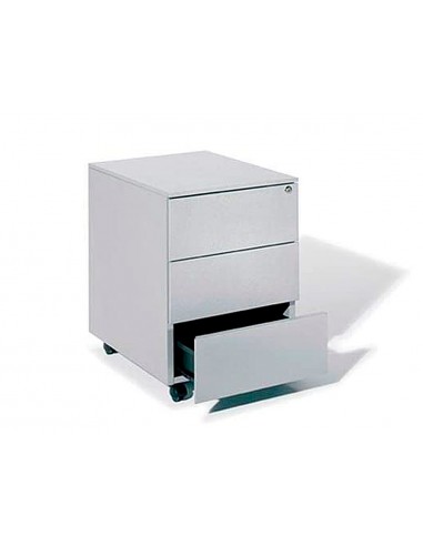 Cajonera metalica rocada con tres...