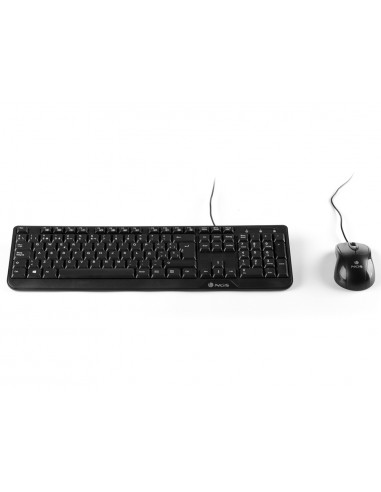 Set teclado y raton con cable ngs...