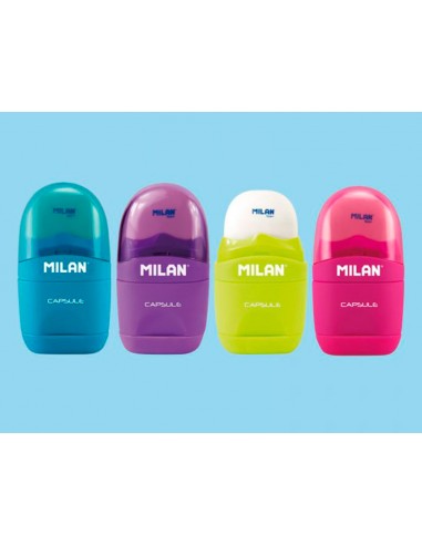 Sacapuntas milan capsule plastico 1...