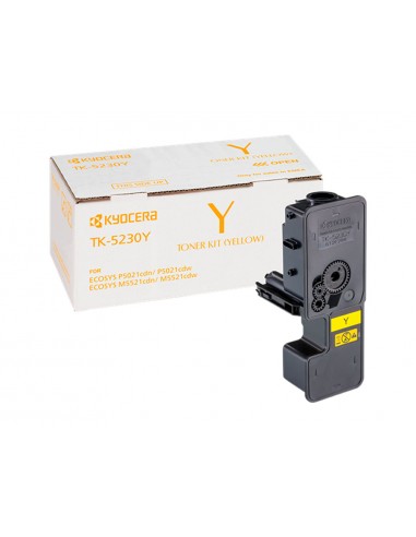 Toner kyocera mita tk-5230y amarillo...