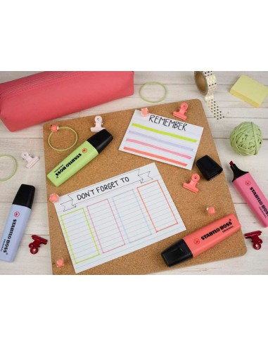 Rotulador stabilo boss fluorescente...