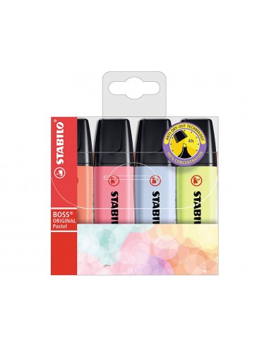 Rotulador stabilo boss fluorescente...