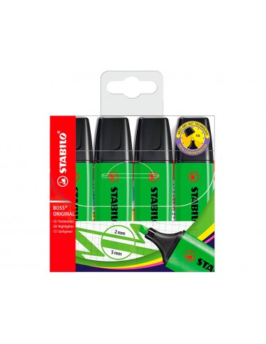 Rotulador stabilo boss fluorescente...