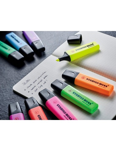 Rotulador stabilo boss fluorescente...