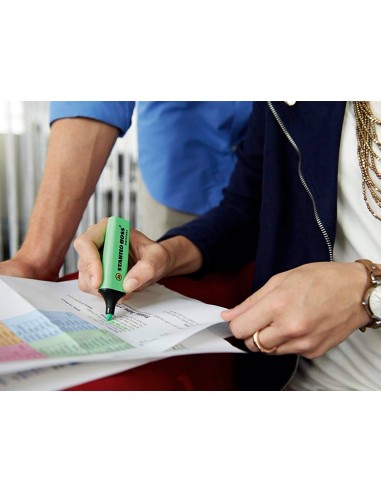 Rotulador stabilo boss fluorescente...