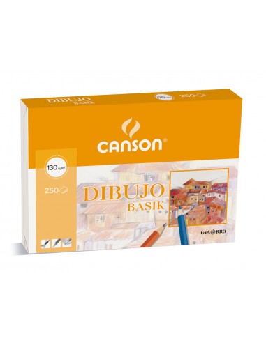 Papel dibujo basik 23x32.5 cm 130 gr...