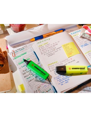 Rotulador stabilo boss fluorescente...