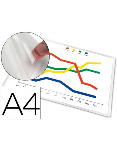 Funda autoadhesiva q-connect din a4...