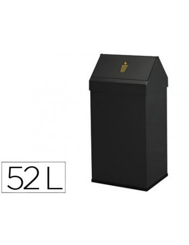 Papelera metalica basculante ganchos...