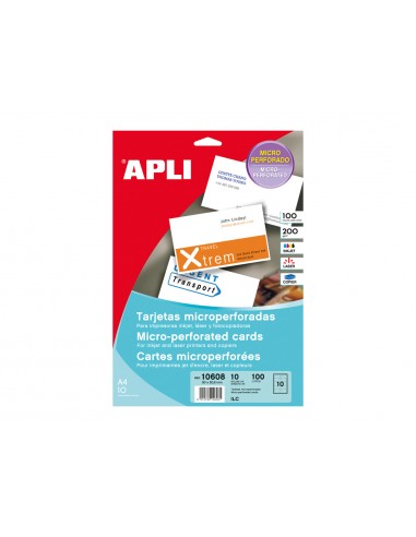 Tarjeta de visita apli microperforada...