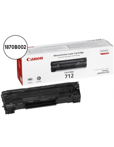 Toner canon crg712 negro laser...