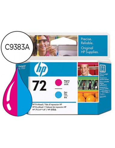 Ink-jet hp 72 cabezal magenta y cian...