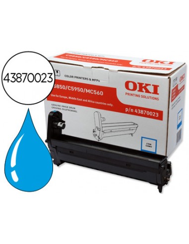 Tambor oki c5850/5950 cian 20000 paginas