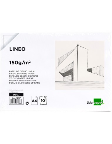 Papel dibujo liderpapel 210x297mm...