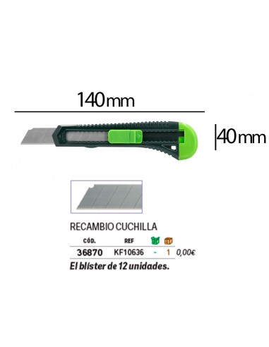 Cuter q-connect plastico ancho con...