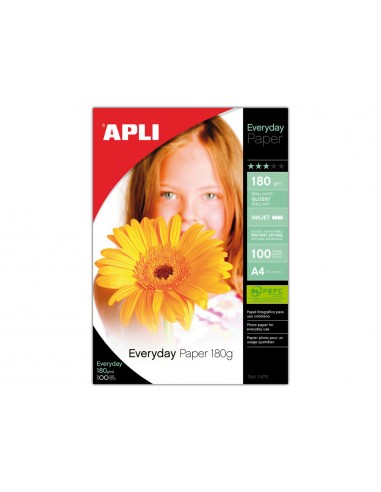 Papel fotografico apli glossy din a4...