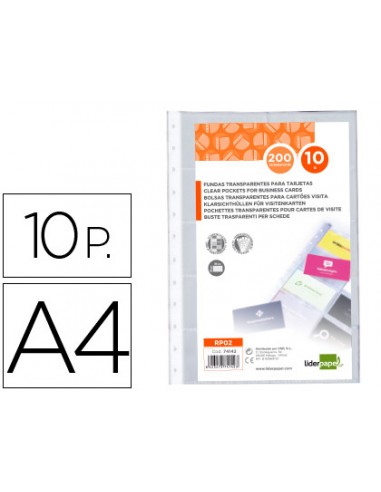 Recambio fundas liderpapel din a4...