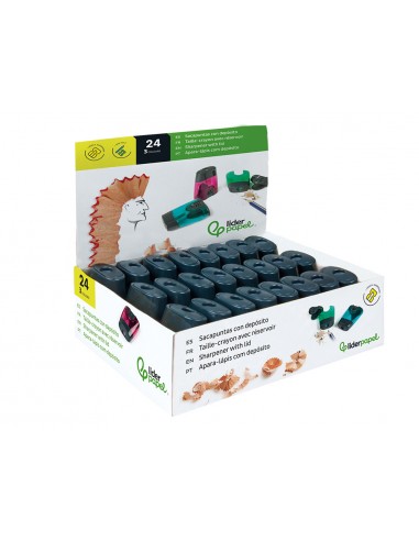 Sacapuntas liderpapel plastico 1 uso...