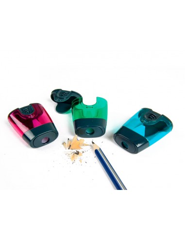 Sacapuntas liderpapel plastico 1 uso...