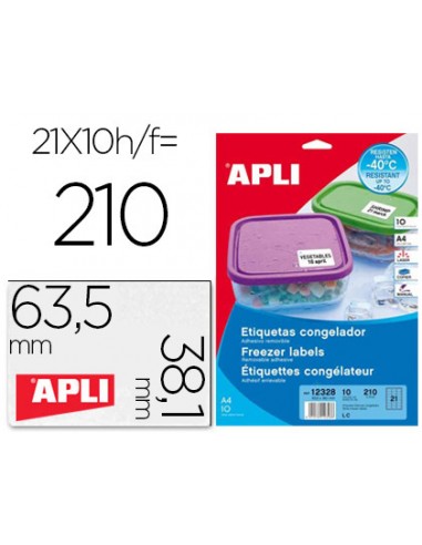 Etiqueta adhesiva apli 12328 tamaño...