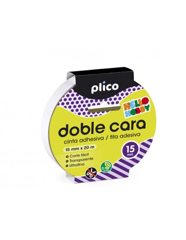 Cinta adhesiva plico doble cara 20 mt...