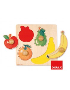 Puzle diset frutas 4 piezas