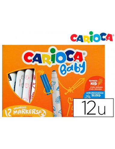 Rotulador carioca baby 2 años caja 12...