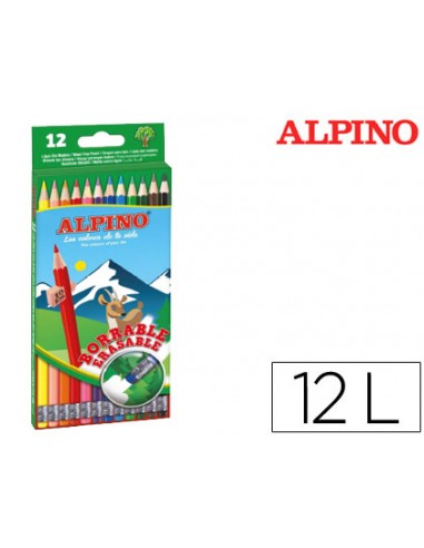 Lapices de colores alpino borrable...