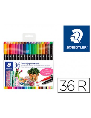 Rotulador staedtler permanente doble...