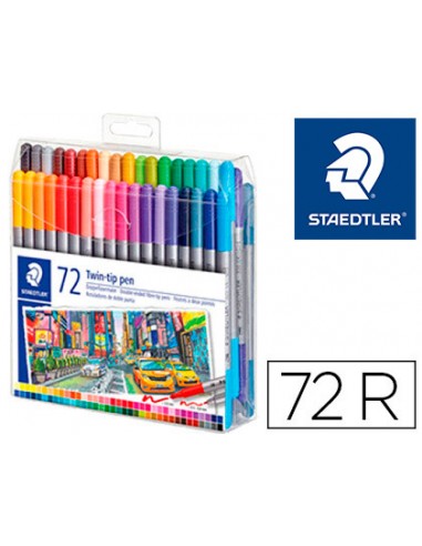 Rotulador staedtler doble punta de...