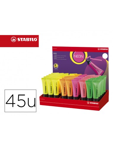 Rotulador stabilo fluorescente 72...