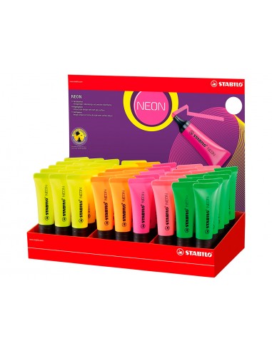 Rotulador stabilo fluorescente 72...