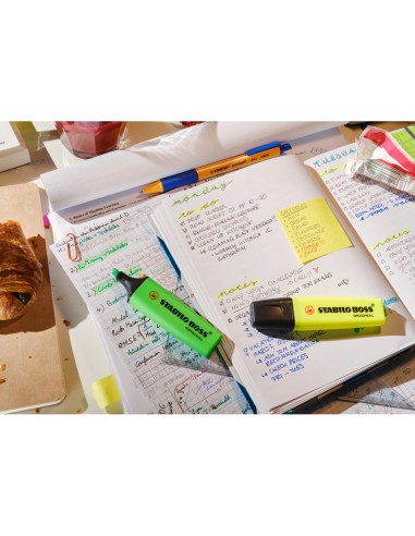 Rotulador stabilo boss fluorescente...