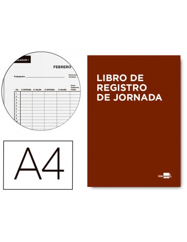 Libro liderpapel registro de jornada...
