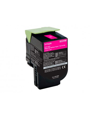 Toner laser lexmark 80c2hme magenta...