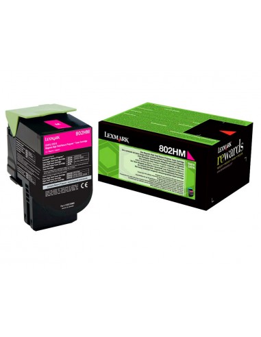 Toner laser lexmark 80c2hme magenta...