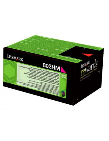 Toner laser lexmark 80c2hme magenta...