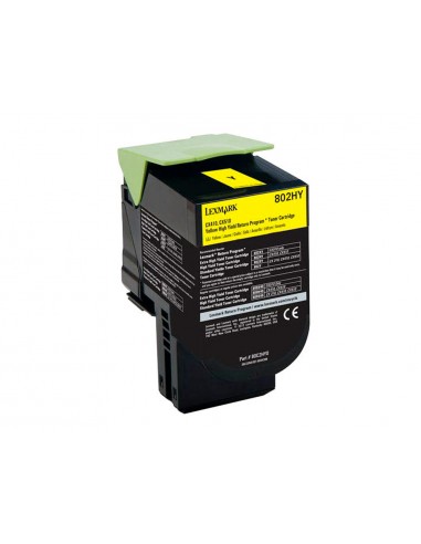 Toner laser lexmark 80c2hye amarillo...