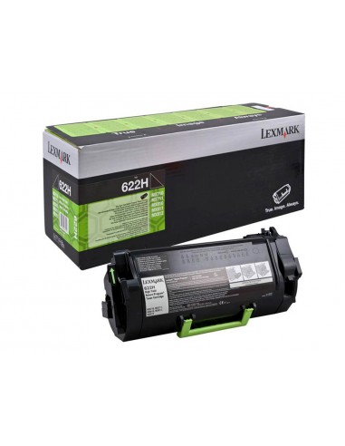 Toner laser lexmark 622h negro
