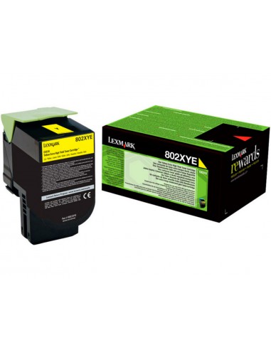 Toner laser lexmark 80c2xye amarillo...