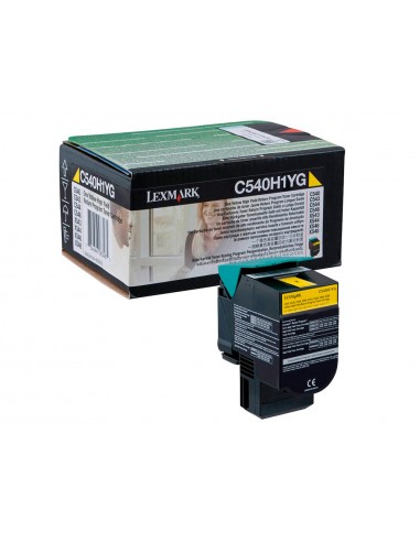 Toner laser lexmark c540h1yg amarillo...