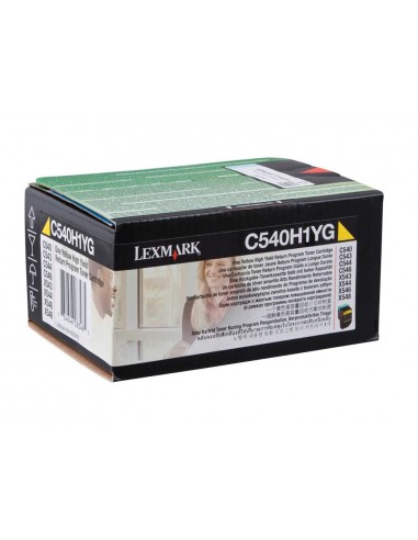 Toner laser lexmark c540h1yg amarillo...